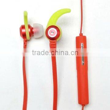 New 2015 Sporty FT-866 Red V4.1 Stereo Bluetooth Earphone with Yellow Stabilizer