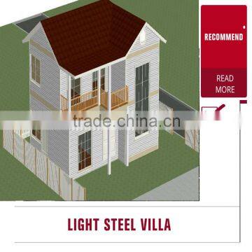 light steel structure prefabricated house/villa