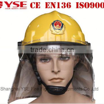 CE certification fire resistant helmet with chin strap