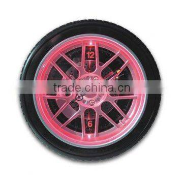 led tire Wall Clock,led clock,wheel clock