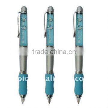 Novelty floater ball pen with rubber grip for promotion