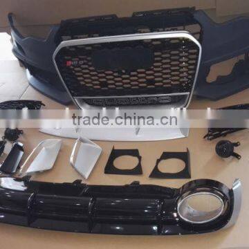 A6 bumper RS6 ABS Front Bumper with Grill for Audi A6 RS6 Sline 2013-2015