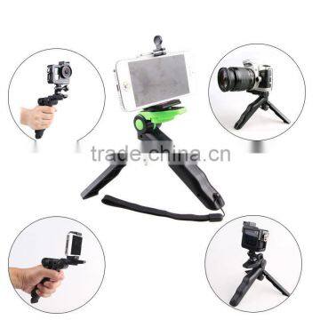 Medical assistant foldable desktop lazy cell phone tripod holder with u clip mount for iPhone4/5/6/6 plus/6s plus and Samsung S6