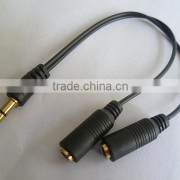 3.5mm audio splitter cable male to 2 female