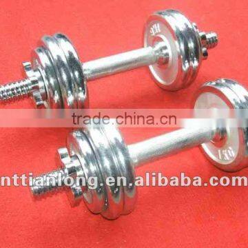 Teenloon lastest 15kg chromed dumbbell set