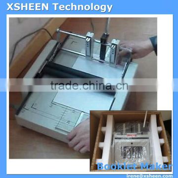 35) a3 booklet making machine, manual stapler machine