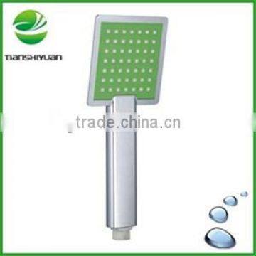 Rainfall shower head corner bath showers green colour square hand shower