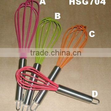 silicone egg whisk / silicone whisk