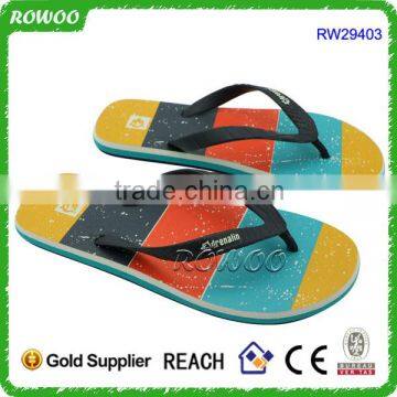 Latest Men high quality rainbow printed Men's Beach EVA Thong