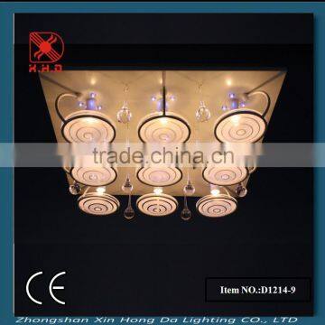 Zhongshan manufacturing LED low-voltage ceiling lighting in chandelier D1214-9