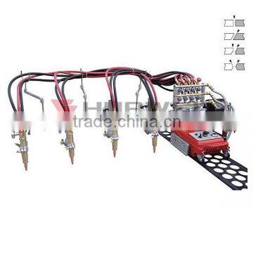 GCD4-100 multi-head flame straight strip aluminium cutter machine