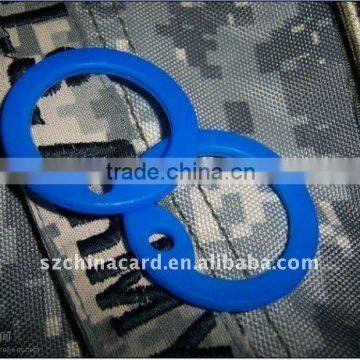 Blue Dog Tag Rubber Frame Soft Silencer Matching with 50*28mm