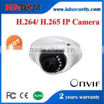 Shenzhen Kendom cctv surveillance system h.265 ip vandal proof camera with poe function and audio function