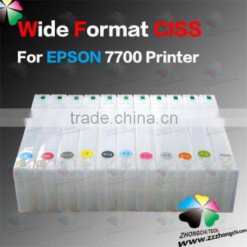 High Quality Continuous Ink Supply System for Epson 7700 7710 Printer/Refillable Ink Cartridgr for Epson 7700 7710 Printer