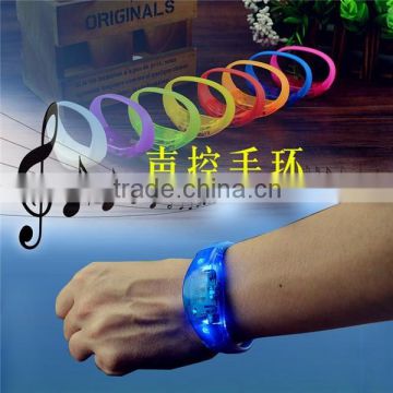 sound control event led bracelet custom logo concert event led bracelet