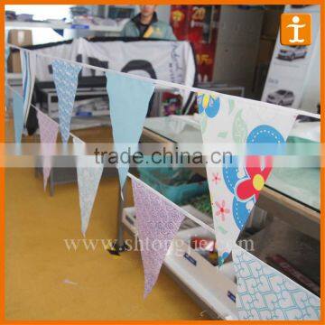 triangle Bunting Full color Printing ,wedding bunting,bunting flag