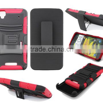 Super holster unbreakable stand silicone case for ZTE 9520