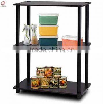 Wood Turn N Tube 3 Tier No Tools Storage Rack Display Shelf