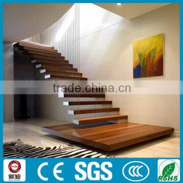 Urban wood systems floating staircase