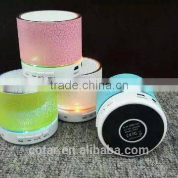 2016 New Cheap Bluetooth Speaker With LED Light Speaker With MIC Handsfree Functions