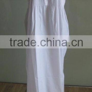 White cotton nightgown