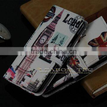 new Paris Eiffel Tower London Big Ben vintage Wallet Leather Case For Apple iPhone 6 Plus 5.5"