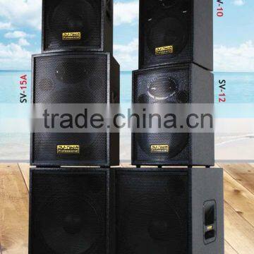 SV Active/passive solid built wooden performances line array speaker system for live venue and clubs from 10" to 15" speaker