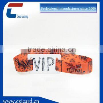 Custom Cheap Healthy Woven Fair Wristband