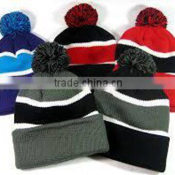 Fashion Winter Knitted Hat/knitted Striped Beanie(SA8000, BSCI, ICTI Factory)