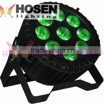 New 9x18w RGBWAP 6-in-1 waterproof led par can stage light IP65