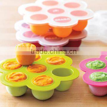 homemade popular 100% food grade durable silicone baby food container