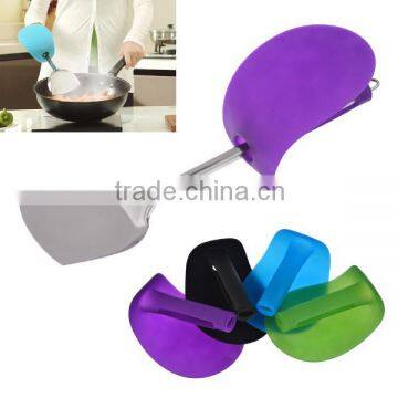 Hand Protection Anti Oil Splashing Cooking Spatula & Spatula Grip Set