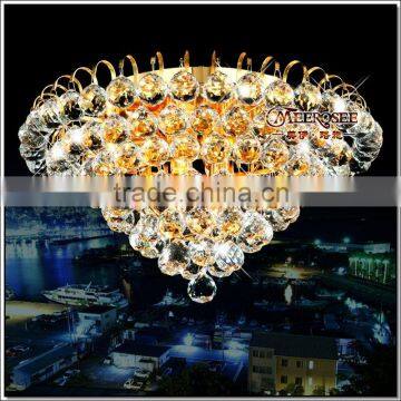 Crystal Material Chrom Surface Chrome Lamp Shade E14 Lamp Holder Chandelier Lamp MD8527 L6