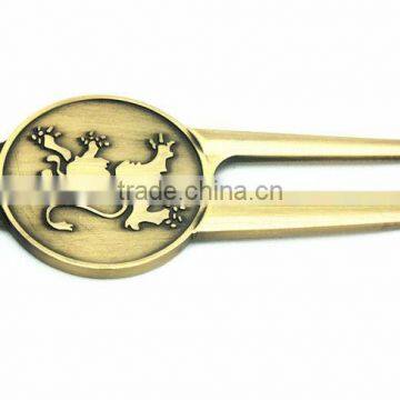 SM-LA004 Custom promotion divot tool with golf ball marker