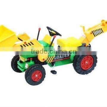 child colorful Front Loader and Backhoe