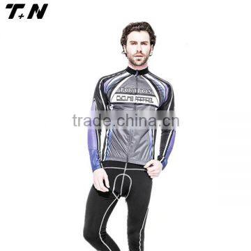 Men's High-quality Cycling/bike Windproof Jersey Shirt With Bib Pant
