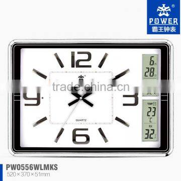 Classic clock,light sensor wall clock,Clock with Calendar and LED,Digital wall clock