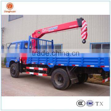 best seller 5 ton truck engine crane for sale/ 5 ton truck engine crane/ truck mounted teliscopic loader crane