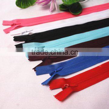 Manufacturers direct sale 3 # invisible zipper for Pillow, sofa ,cushion,dress accessories nylon zipper