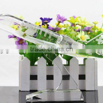 Crystal Plane Model, Crystal Air Plane for Promotiona Gift