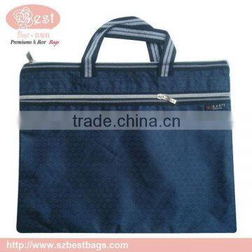 Popular antique mesh document file folder zipper bag