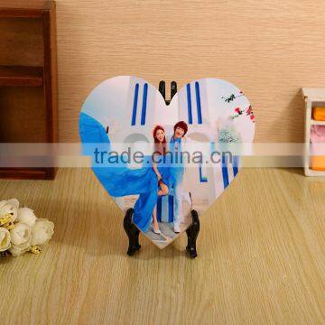 Sublimation ceramic tile 200x200mm with heart shape