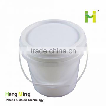 2L small plastic paint pail bucket with lid