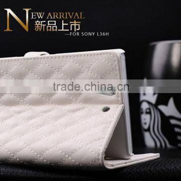 Whosale Sheep Leather Case for Sony L36H photo-2