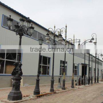 Cast Iron Solar Decorative Street Lamp Post/cast Aluminum Solar Lamp Pole/street and Garden Solar Lamp Pole photo-3