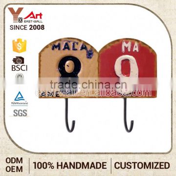 Sales Promotion Customized Oem Interior Home Decoration Hanging Wall Hanger Hooks