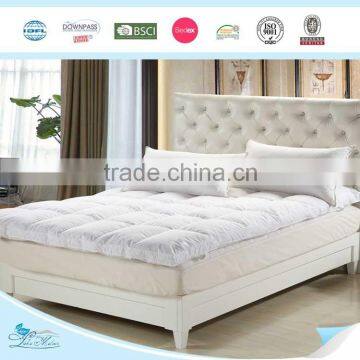 Factory Price Cotton Fabric Duck Feather Filled Mattress Topper