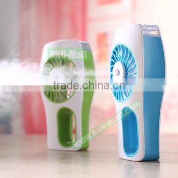 Logo Branding Rechargeable Water Mist Fan, Wholesale USB Electric Fan Misting photo-6