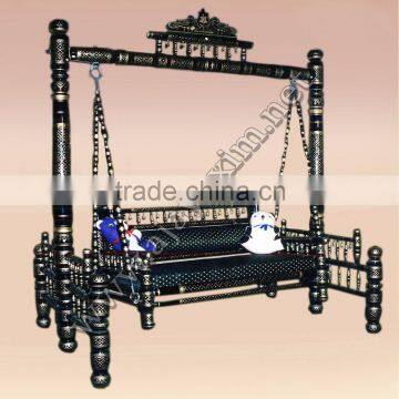 Modern Wooden Carved Swing