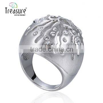 Treasure Factory 2015 New Design Rings Silver Jewelry Hollow Out Spider Shape Set Auger Alloy Ring photo-2